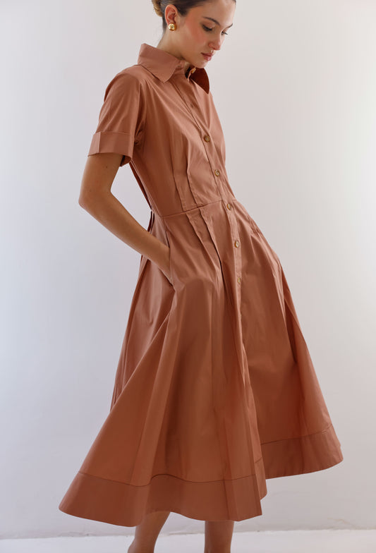 NATALIA DRESS CAMEL