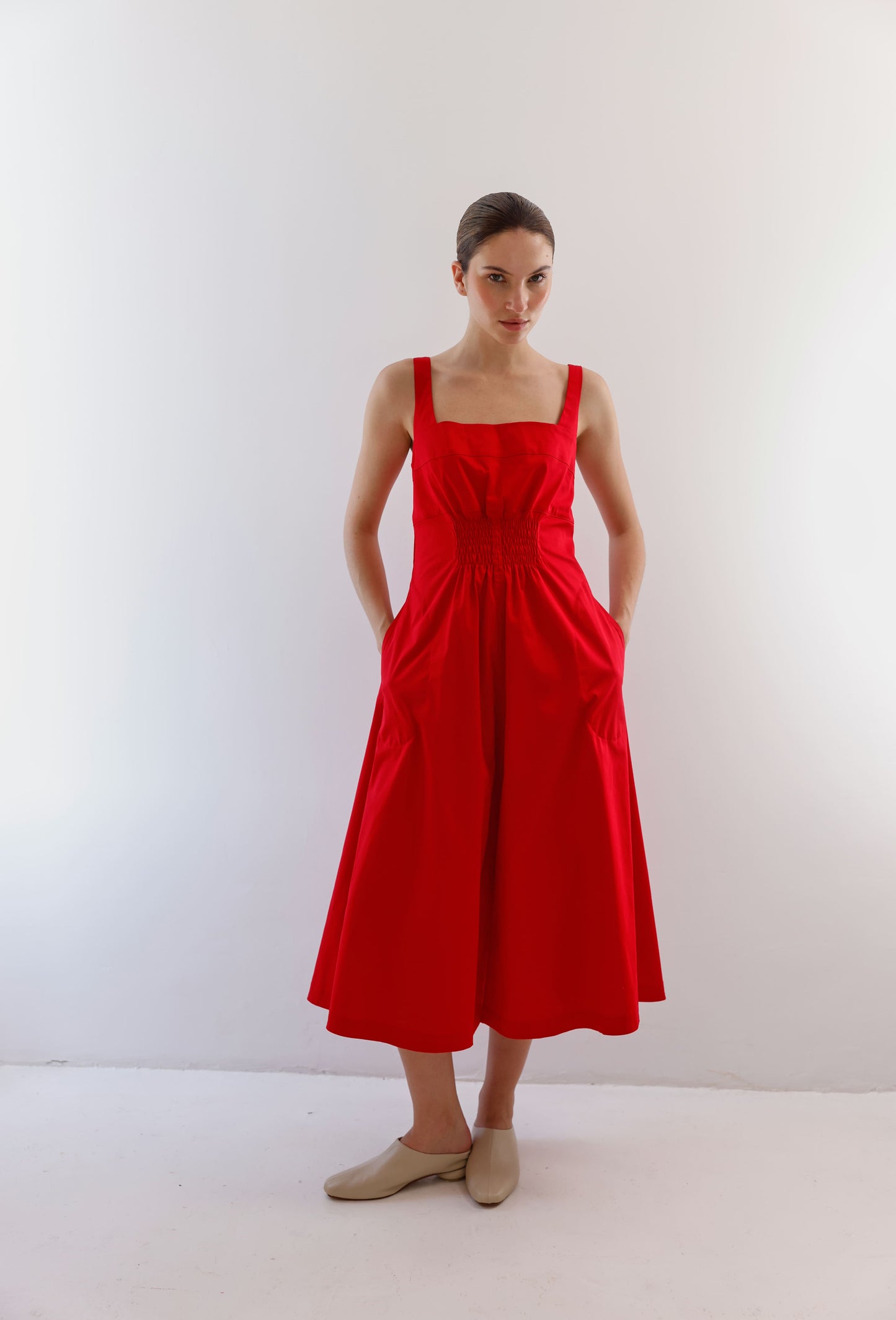 IRENE DRESS RED