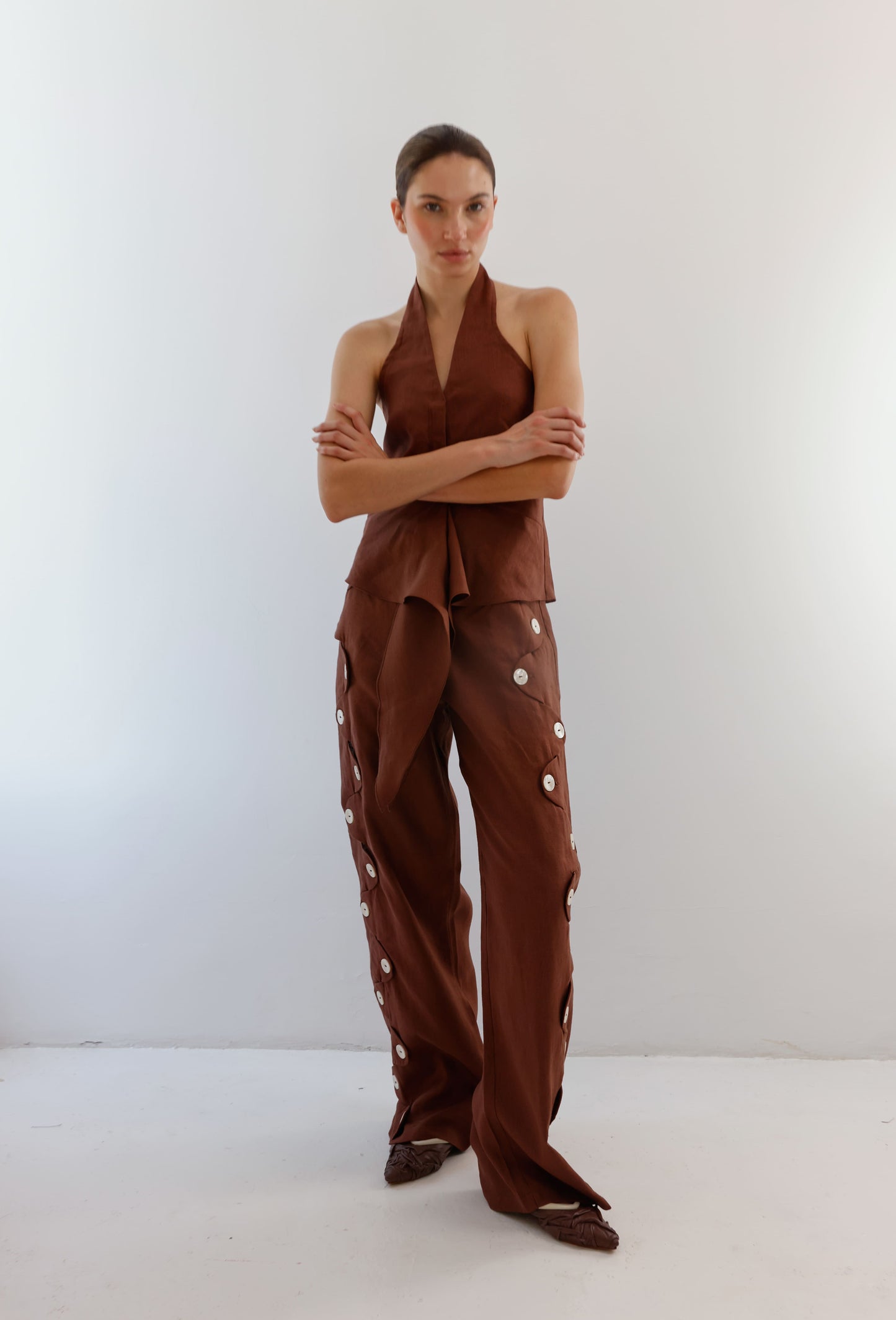 ELEONORA PANT BROWN