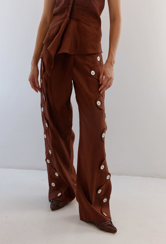 ELEONORA PANT BROWN