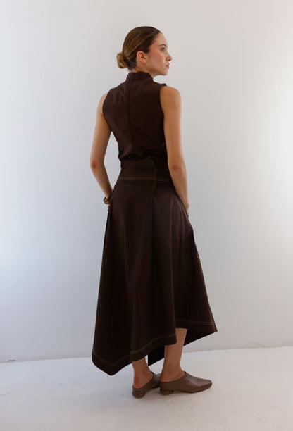 BELINDA SKIRT BROWN