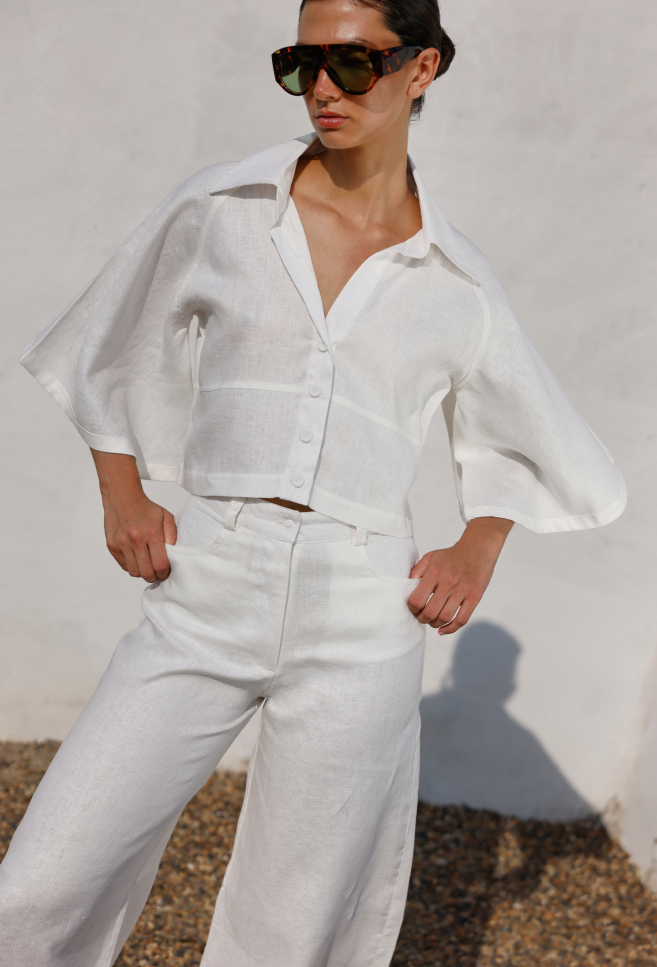 INES BLOUSE WHITE
