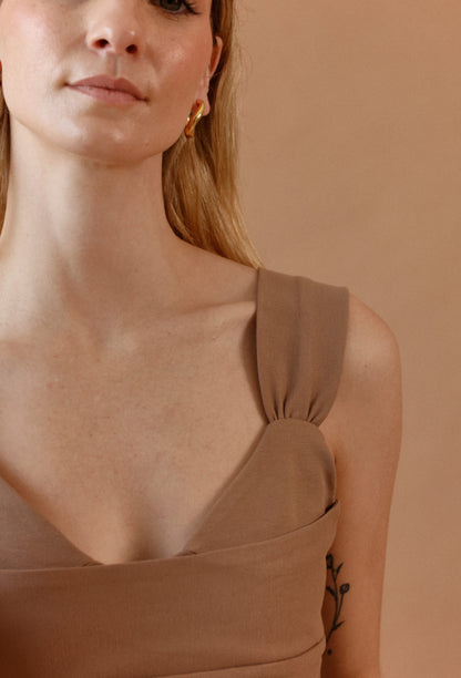 ALMA CROP TOP CAMEL
