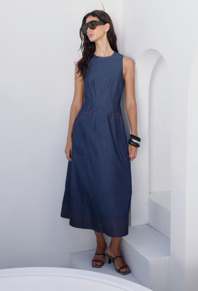 MERCEDES DRESS DENIM