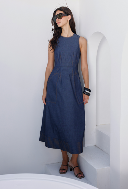 MERCEDES DRESS DENIM