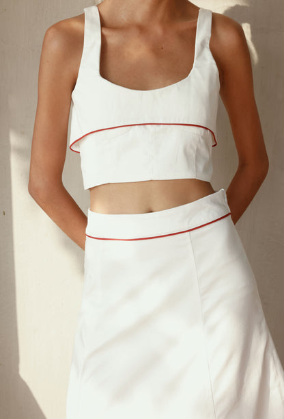 MELBA CROP TOP WHITE