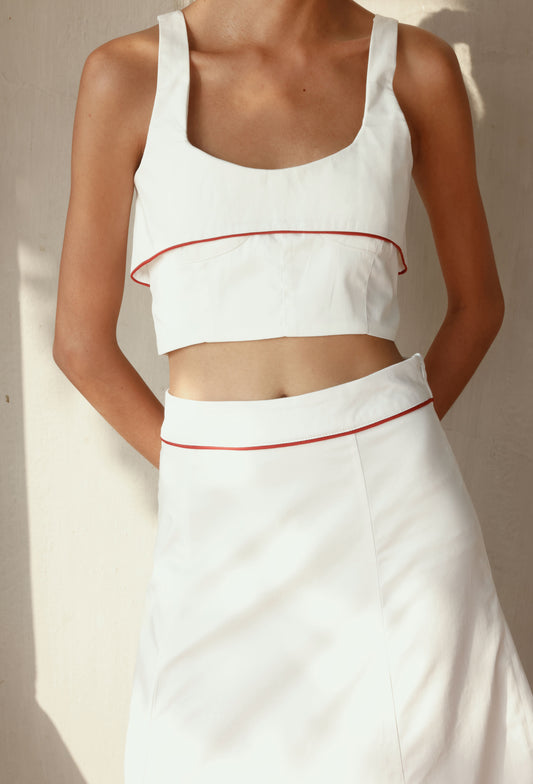 MELBA CROP TOP WHITE