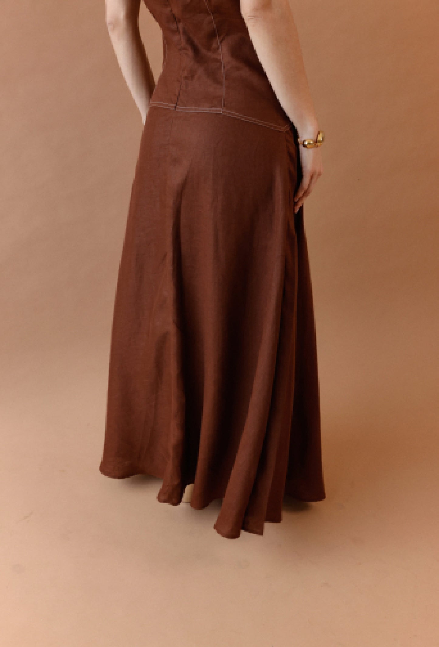 ISIDORA DRESS BROWN