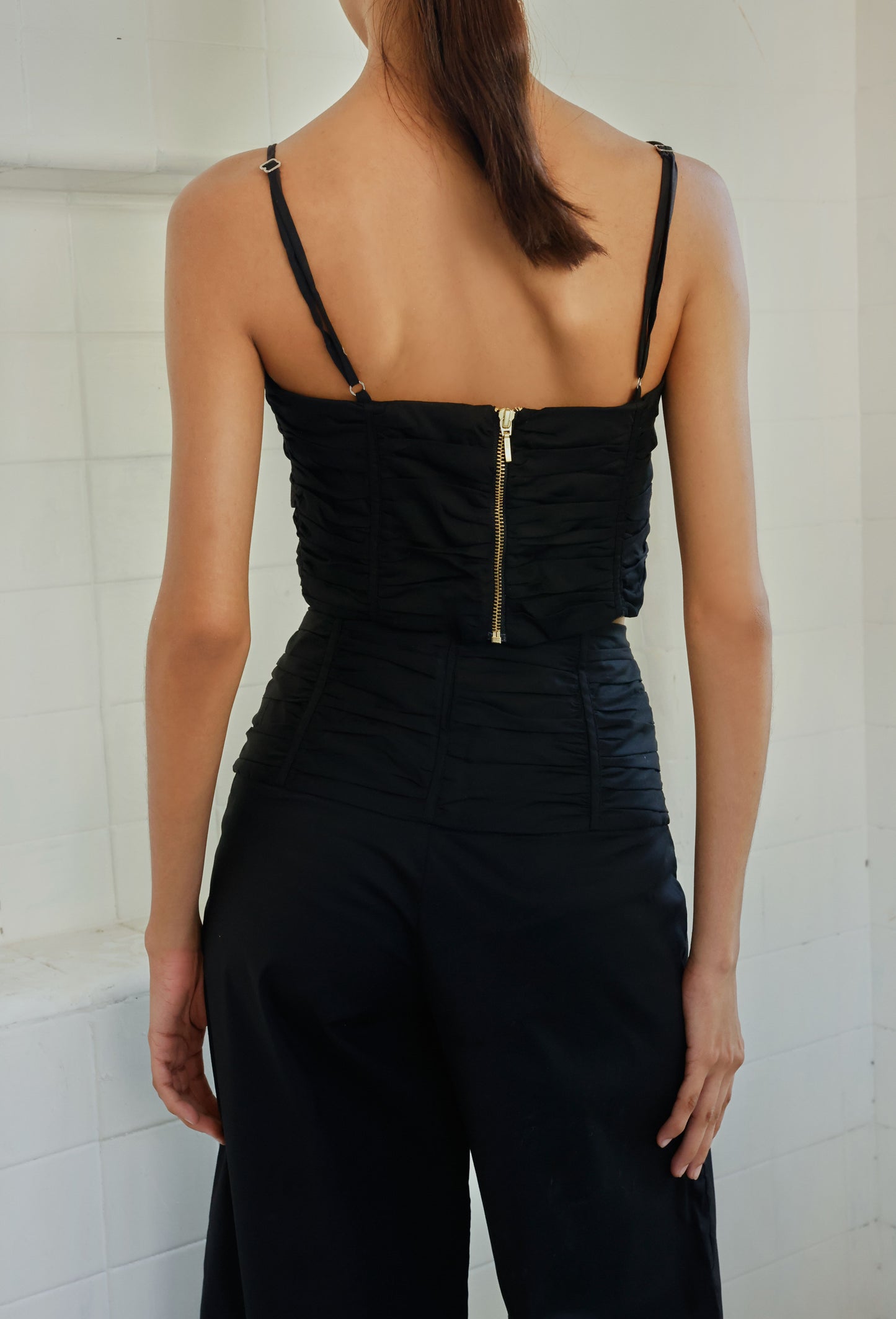 LUNA CROP TOP BLACK