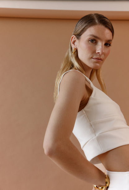 ALMA CROP TOP WHITE