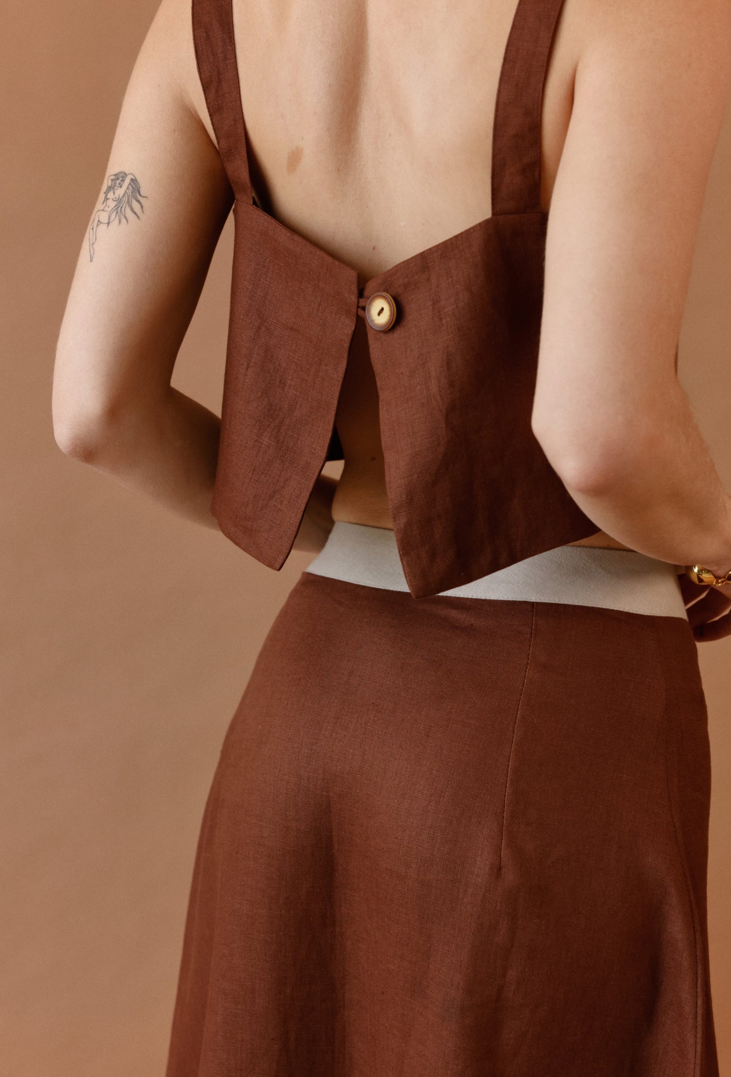 KATIA CROP TOP BROWN