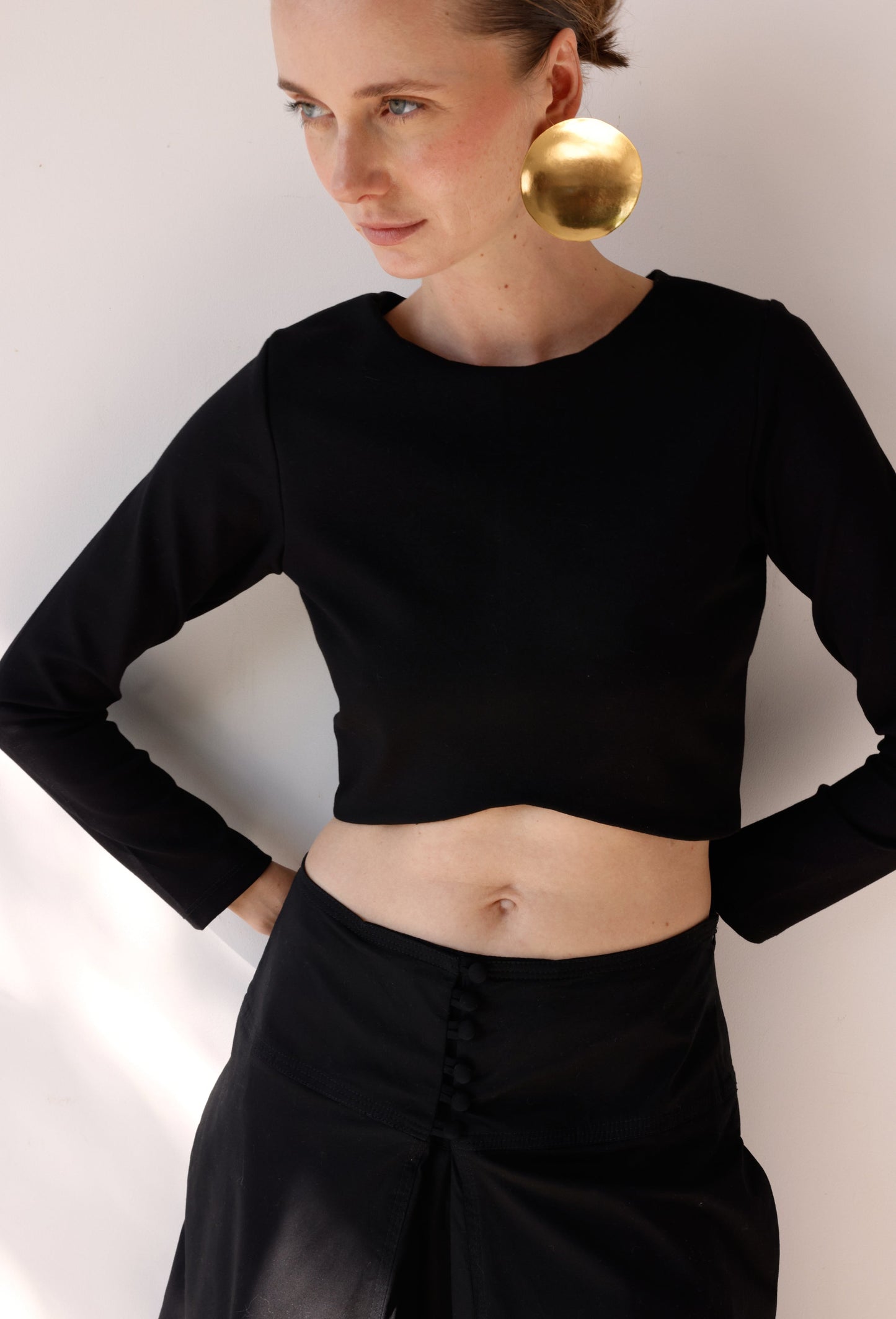 CROP TOP CLAUDIA BLACK