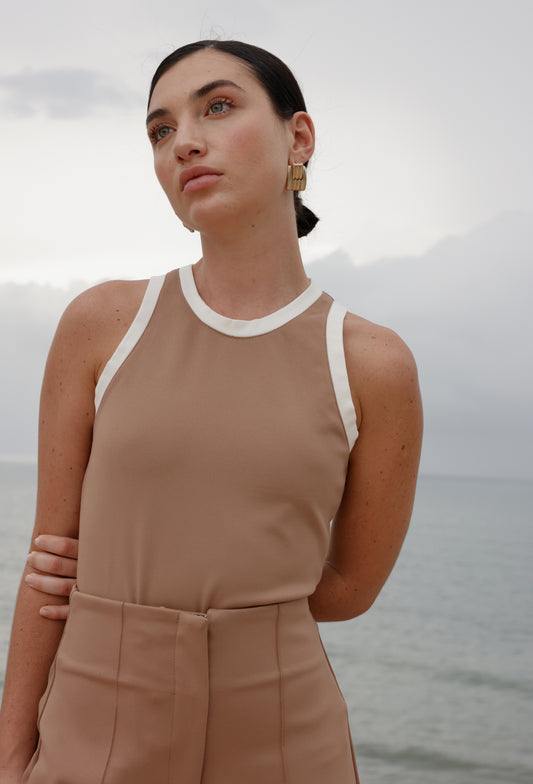 KIARA CAMEL BLOUSE