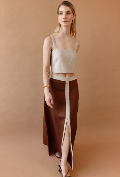 KATIA CROP TOP CAMEL