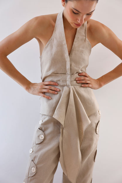 NIDIA BLOUSE CAMEL
