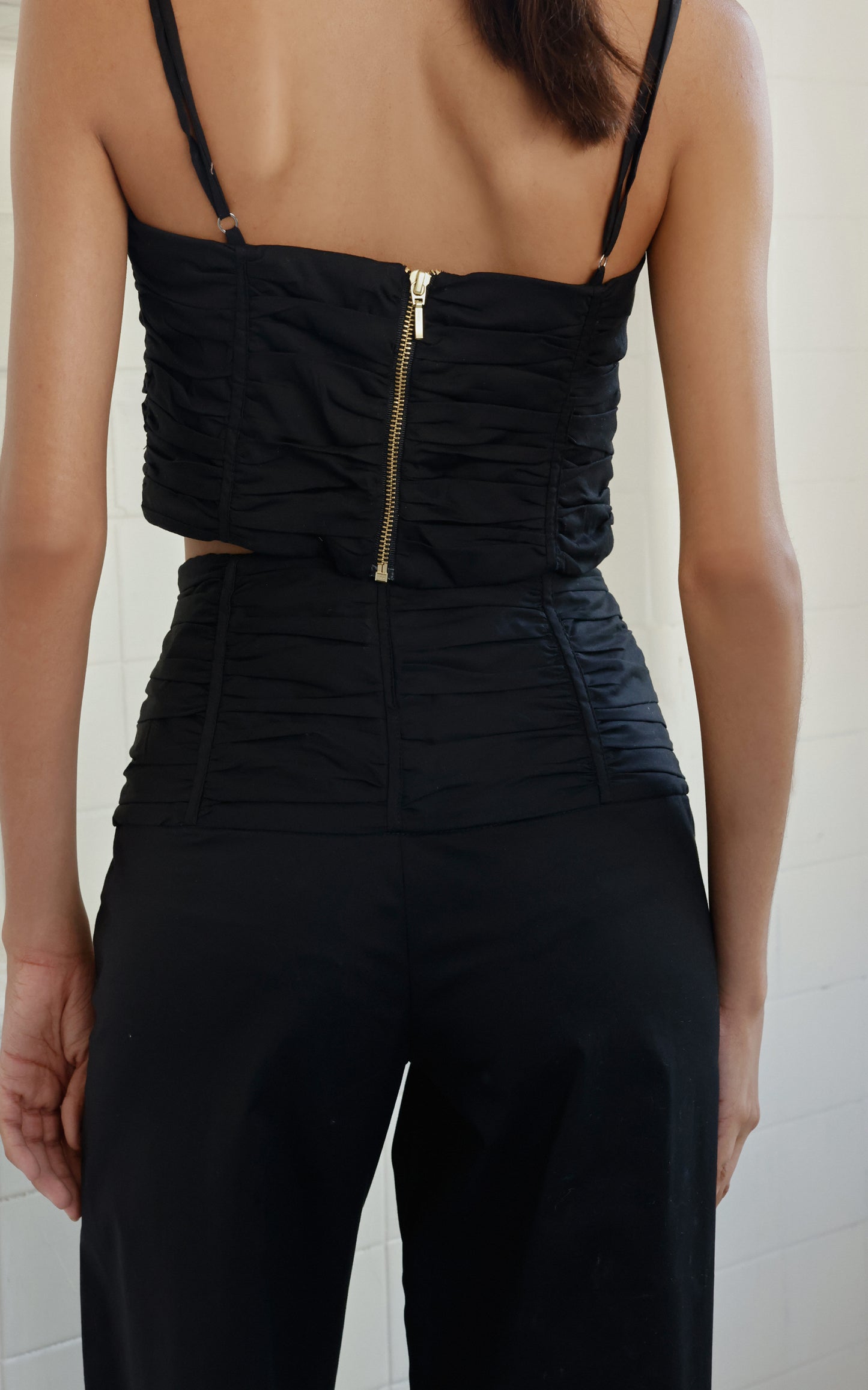 LUNA CROP TOP BLACK