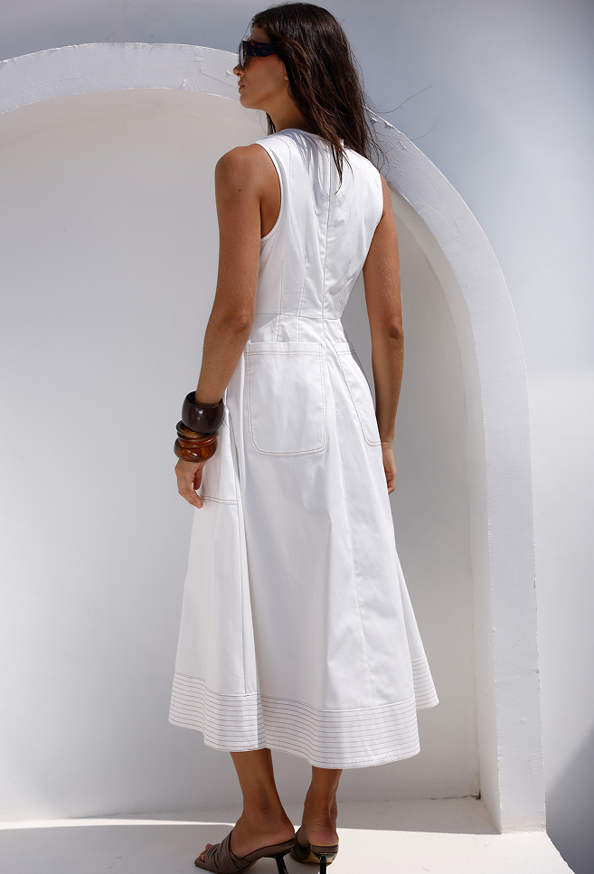 MERCEDES DRESS WHITE