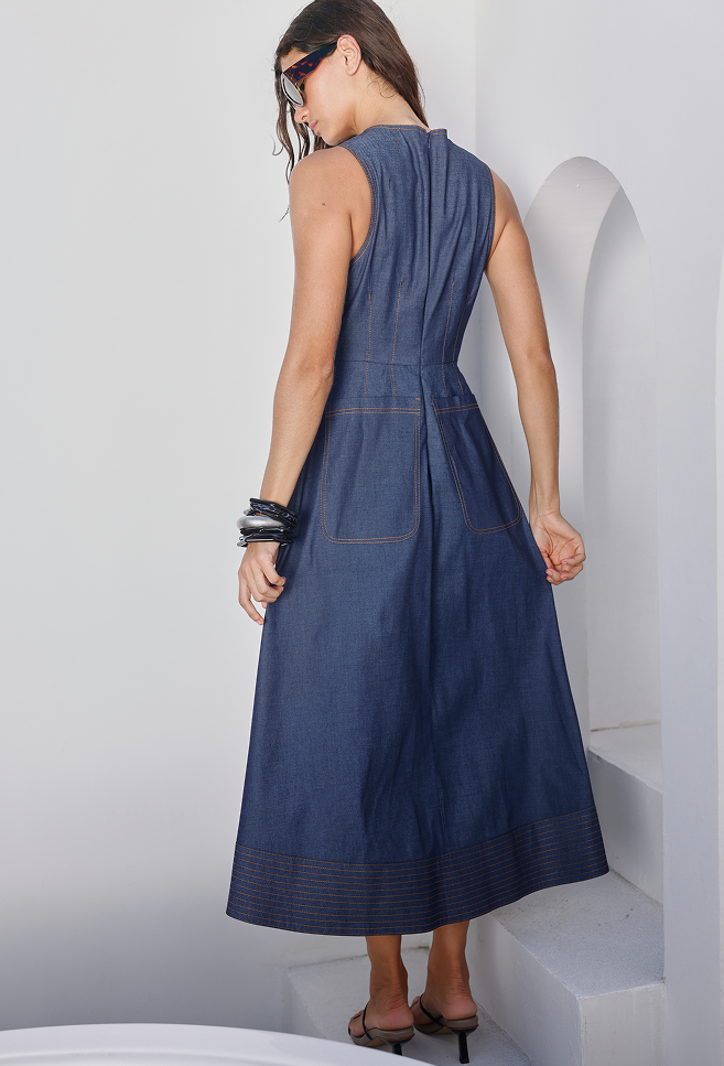 MERCEDES DRESS DENIM