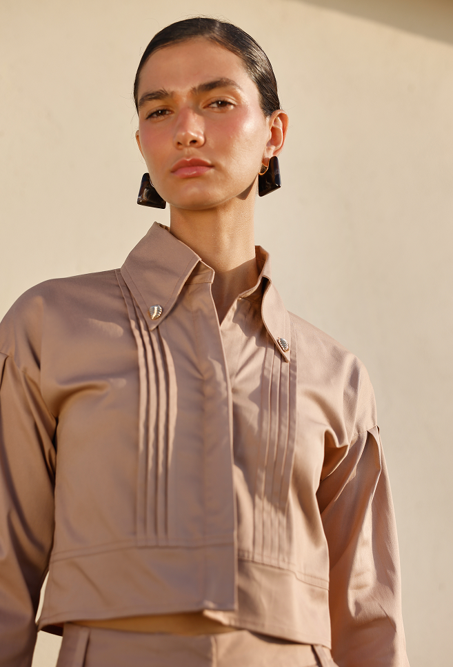 ALINA BLOUSE CAMEL