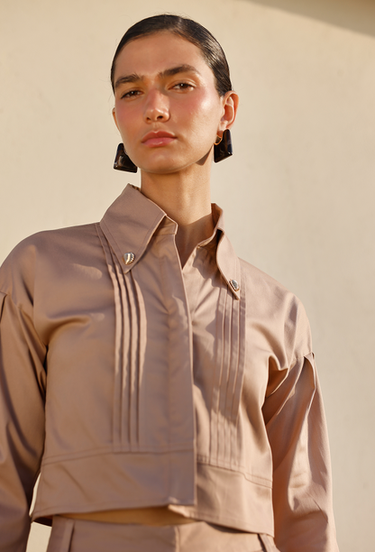 ALINA BLOUSE CAMEL
