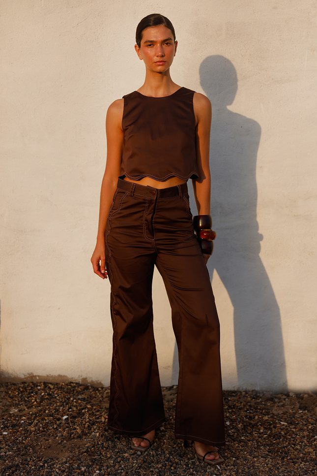ROBERTA PANT BROWN