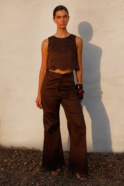 ROBERTA PANT BROWN
