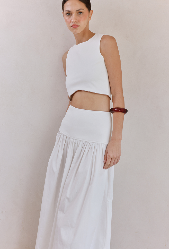 CLEO CROP TOP WHITE
