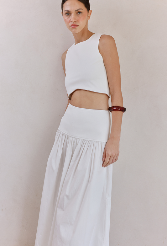 CLEO CROP TOP WHITE