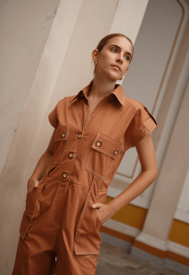 NADIA JUMPSUIT BROWN