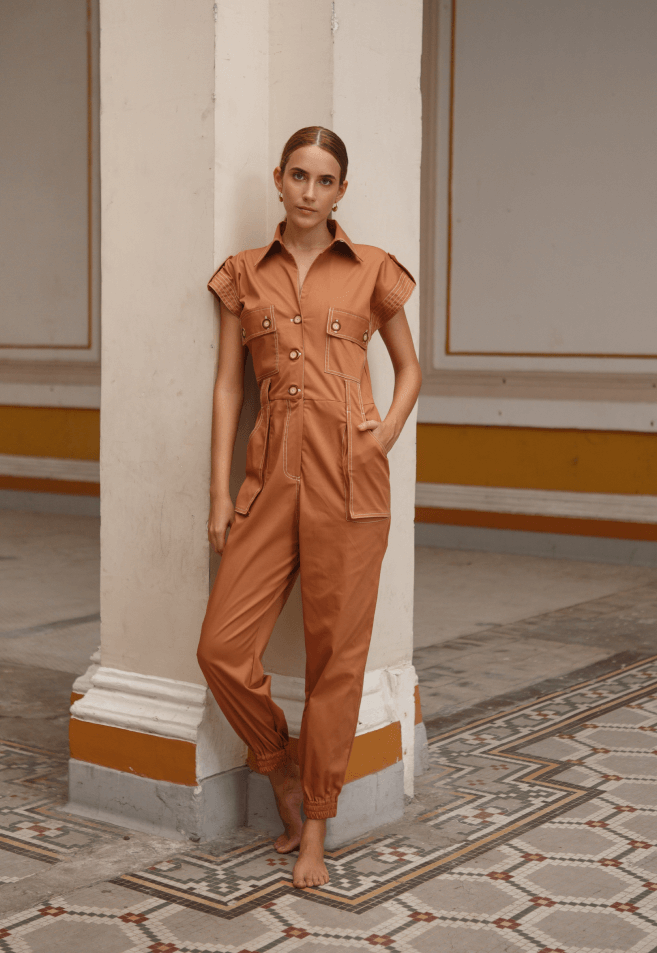 NADIA JUMPSUIT BROWN