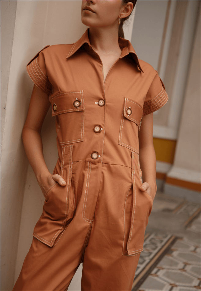 NADIA JUMPSUIT BROWN