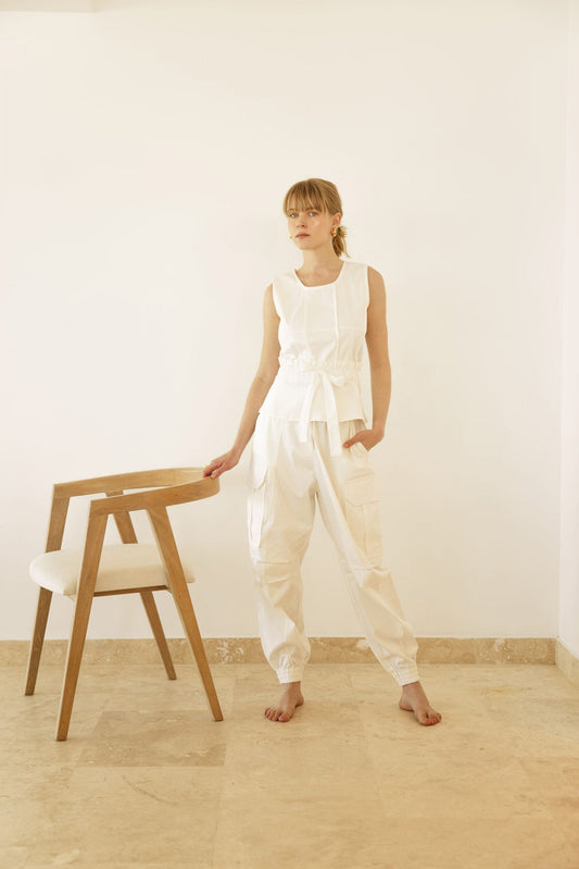 ORNELLA PANTS  WHITE