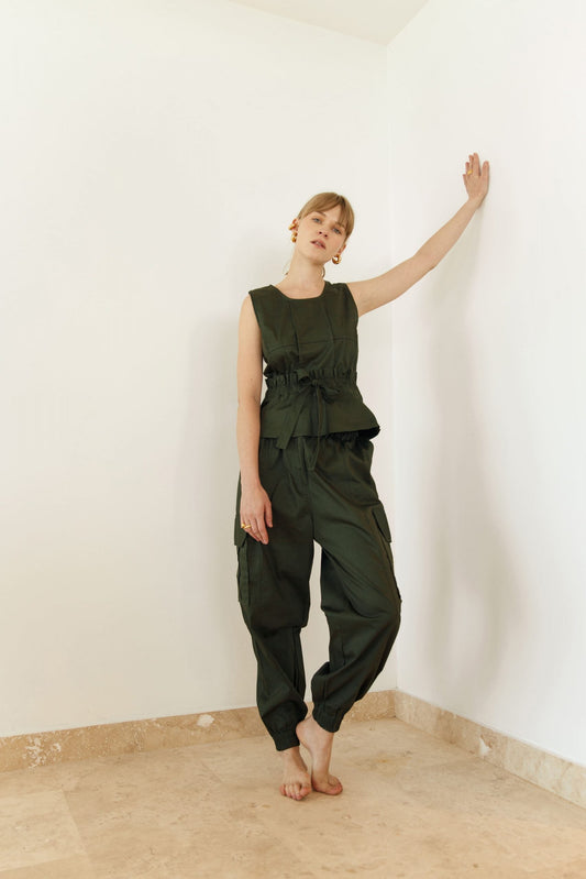 ORNELLA PANTS GREEN