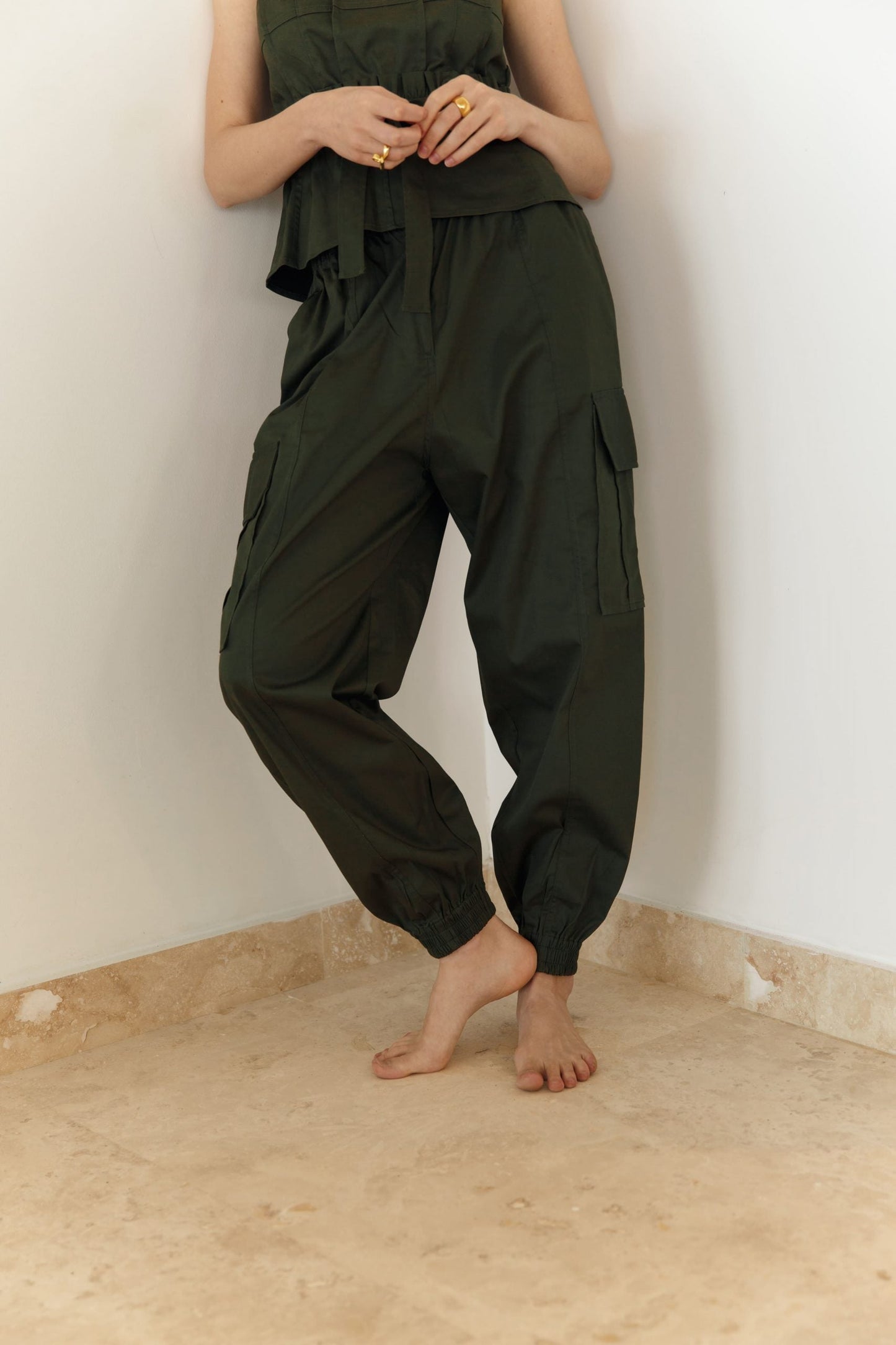 ORNELLA PANTS GREEN